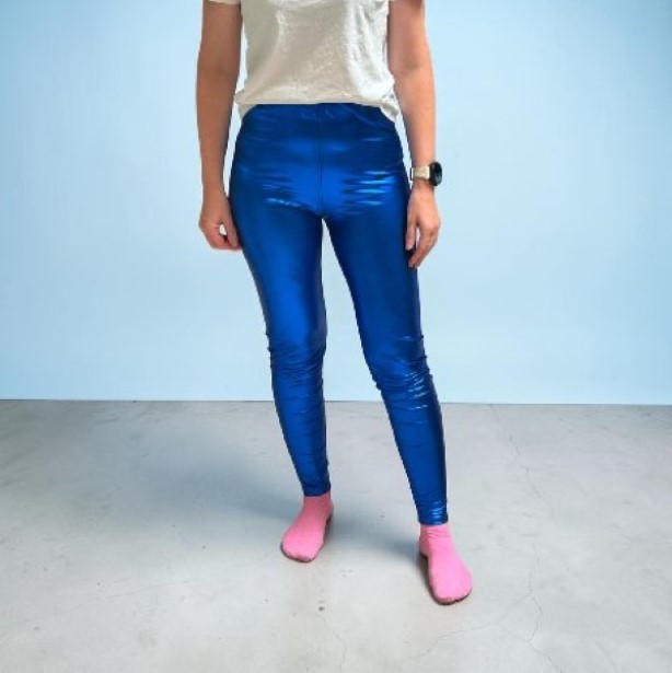 Glamour Blau Leggins, S/M Glamour Blau Leggins, S/M
