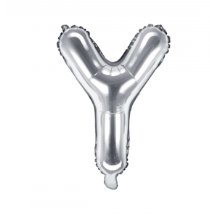 Folienballon Buchstabe Y - Silber, 35 cm