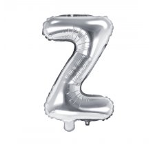 Folienballon Buchstabe Z - Silber, 35 cm