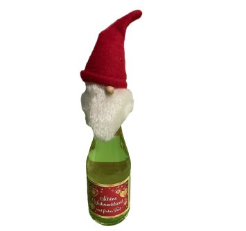 Weihnachtliche Flaschenmütze