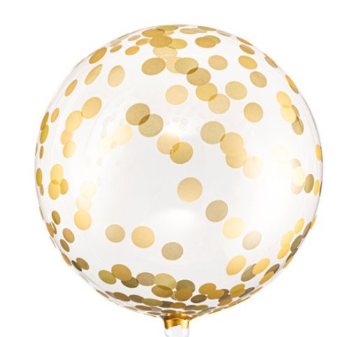 1 Ballon Orbz - Golden Dots