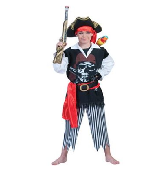 Kinder Kostüm Pirat für Jungen, Gr.116