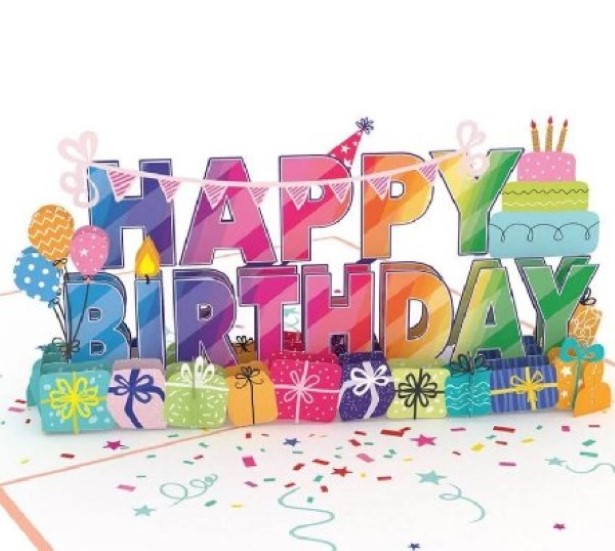 Happy Birthday Pop-Up Karte Happy Birthday Pop-Up Karte
