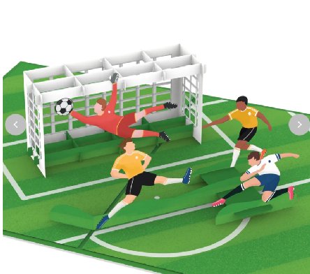 Fußball Pop-Up Karte