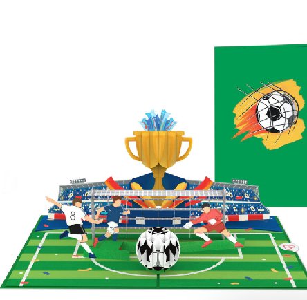Pop-Up Karte Fußball Champions