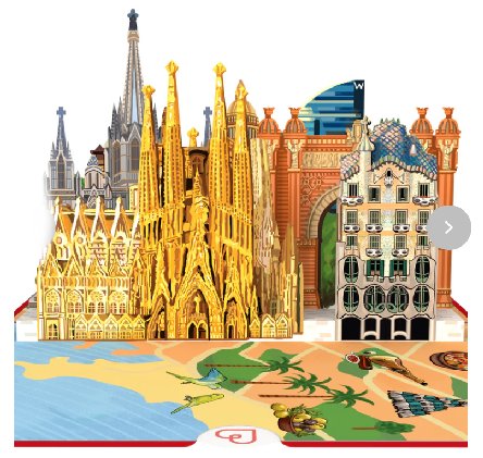 Pop Up Karte Barcelona Pop Up Karte Barcelona