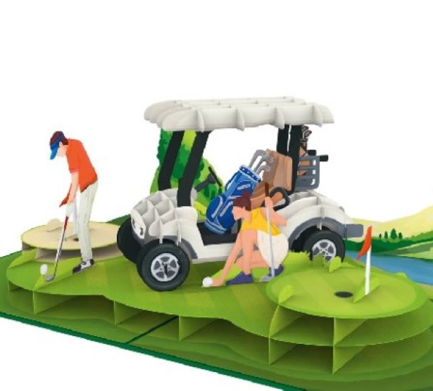Golf Glückwunsch Pop-Up Karte