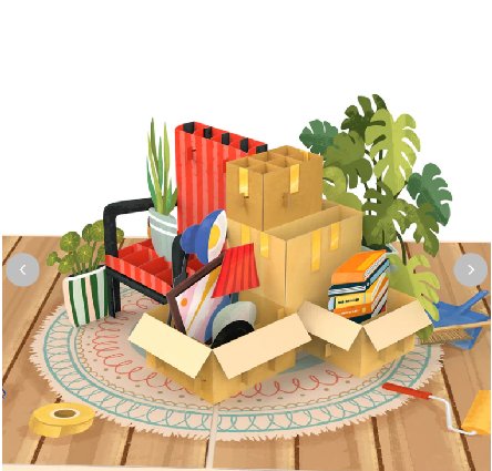 Umzug Pop-Up Karte Umzug Pop-Up Karte