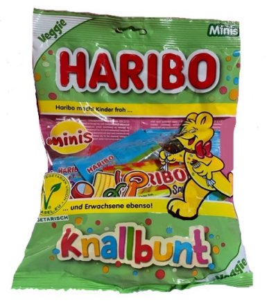 Haribo Knallbunt Minis veggie, 230g