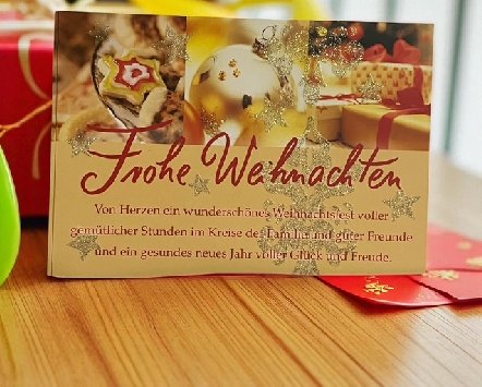 Weihnachtskarte Glamour zum kleinen Preis