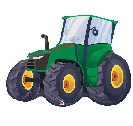 Folienballon Traktor, grün