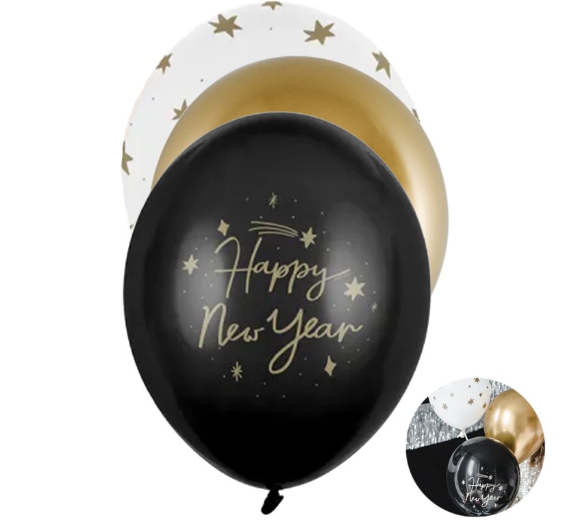 Happy New Year Luftballon Mix