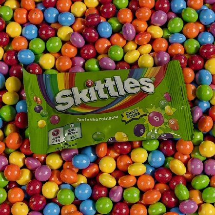 Skittles Fruits, Früchte Sauer, 38g