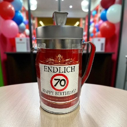 Spardose Endlich 70, Spendenkasse Spardose Endlich 70, Spendenkasse
