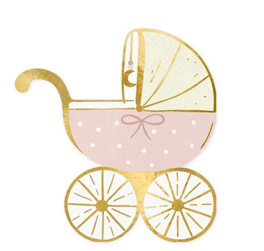 Baby Servietten Kinderwagen,rosa