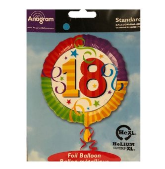 Ballon zum 18. Geburtstag Colour