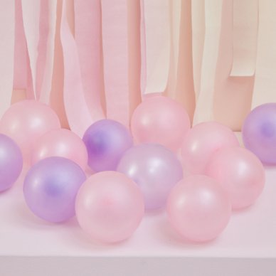 Ballons für Dekogirlanden Pink,Lila,Pearl