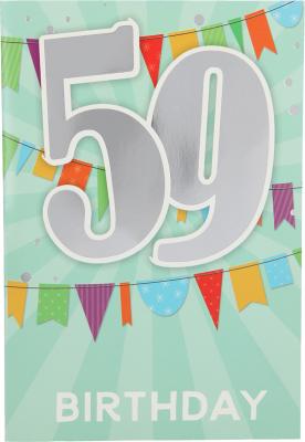 Geburtstagskarte mit Musik zum 59. Geburtstag