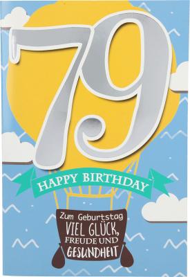 Geburtstagskarte mit Musik zum 79. Geburtstag