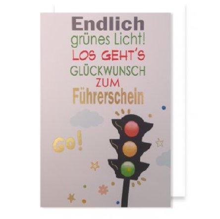 Glückwunsch zum Führerschein