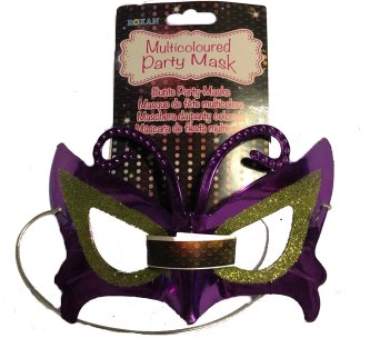 Party Karneval Maske lila/gold