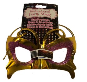 Party Karneval Maske gold/pink