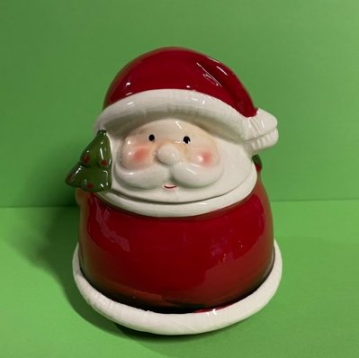 Keramikdose Weihnachtsmann